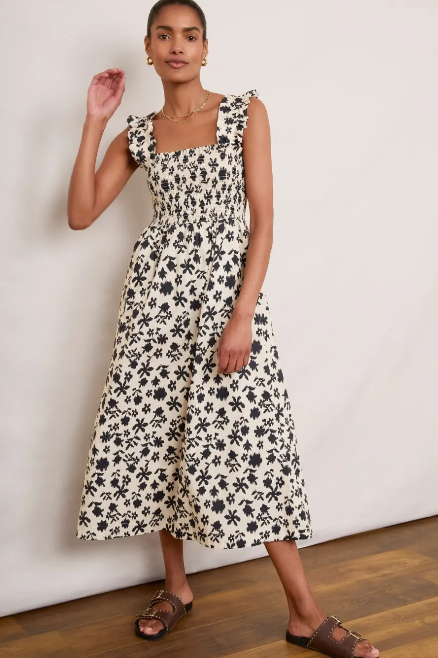 WYSE London Dresses & Jumpsuits-Bliss Dress - Ecru/Charcoal