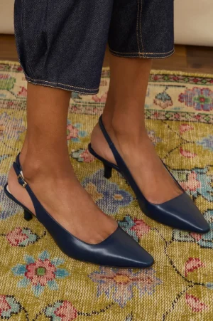 WYSE London Occasionwear-Carly Kitten Heel - Midnight