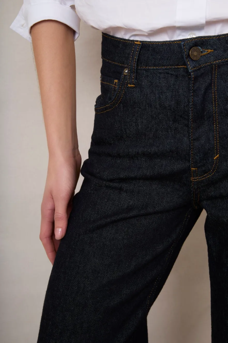 WYSE London Jeans-Daisy Girlfriend Jean - Indigo