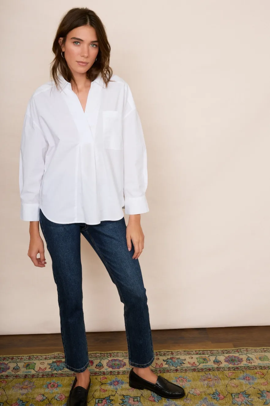 WYSE London Tops-Db X Wyse Cotton Shirt - White