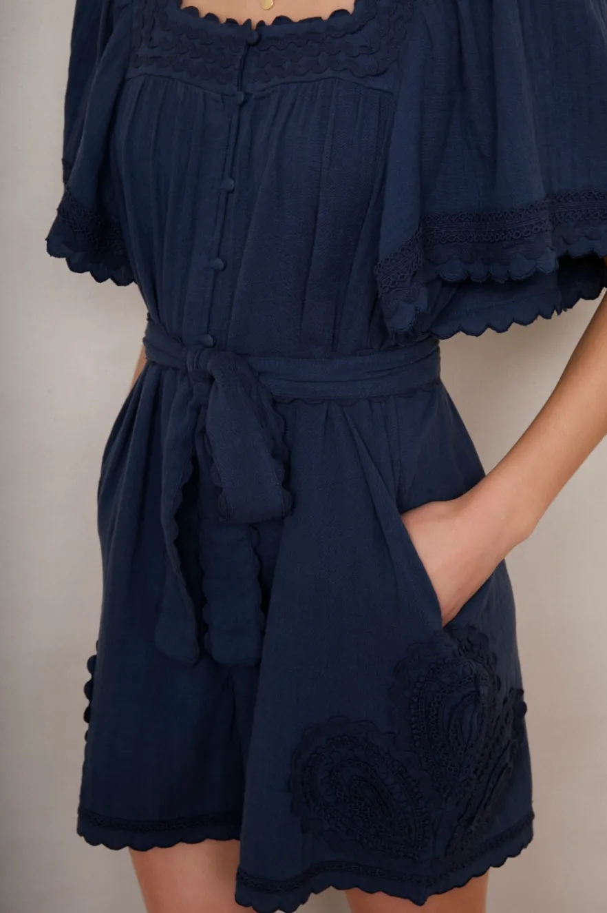 WYSE London Dresses & Jumpsuits-Issie Playsuit - Midnight