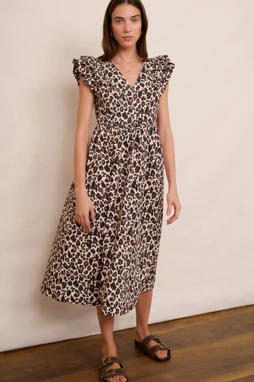 WYSE London Dresses & Jumpsuits-Luna Dress - Leopard