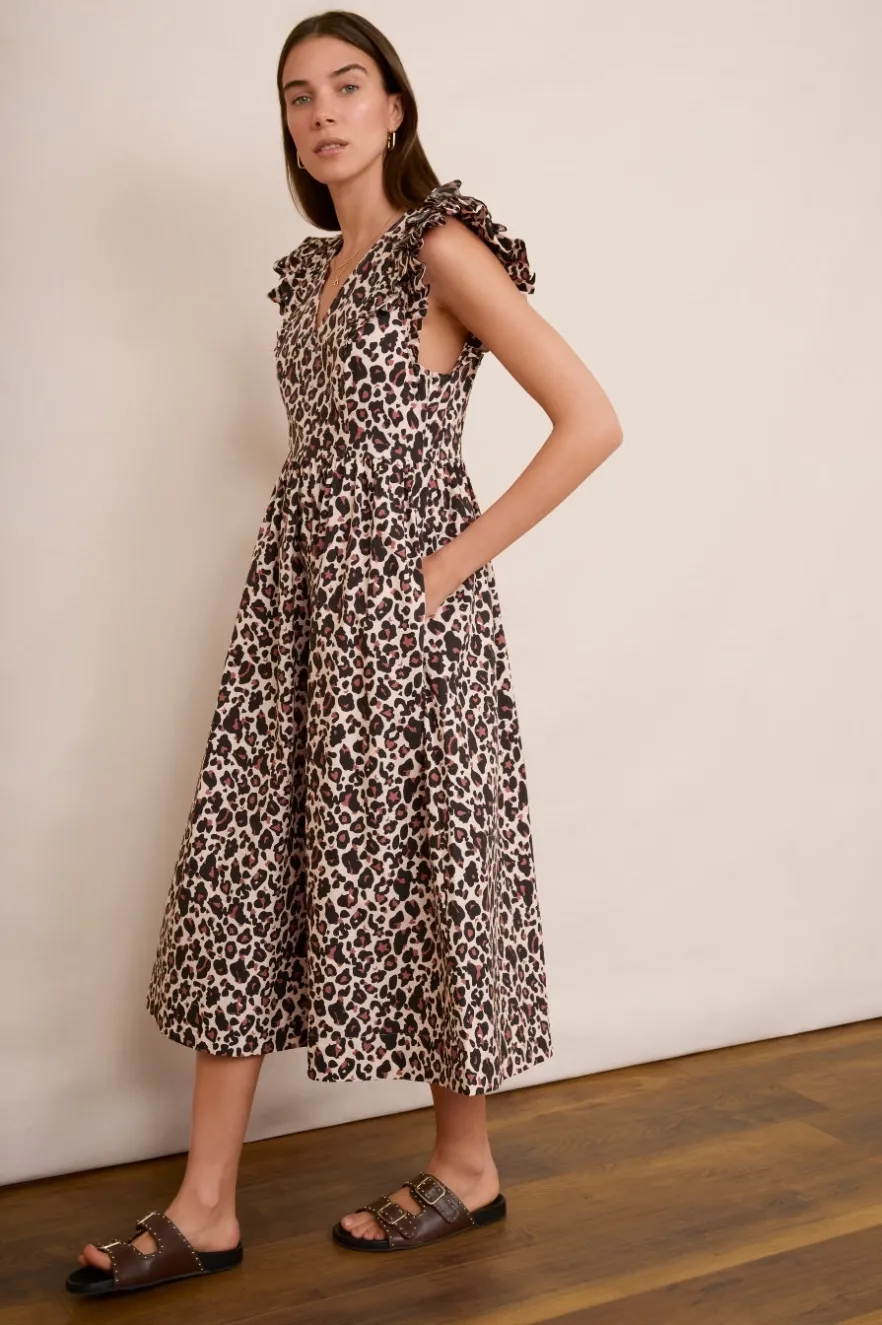 WYSE London Dresses & Jumpsuits-Luna Dress - Leopard