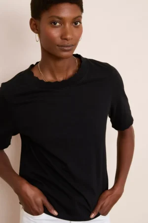 WYSE London Tops-Matilda Tee - Black