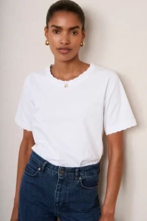 WYSE London Tops-Matilda Tee - White