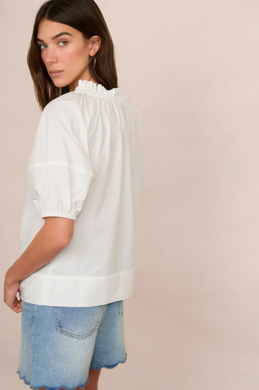 WYSE London Holiday-Mauve Top - Ivory