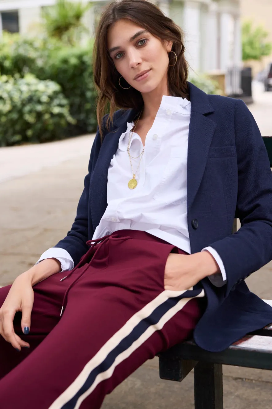 WYSE London Tops-Odette Oversized Cotton Poplin Blouse - White