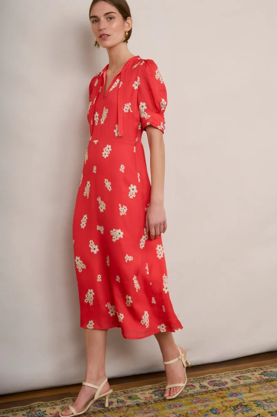 WYSE London Dresses & Jumpsuits-Paulina Floral Dress - Pink Multi