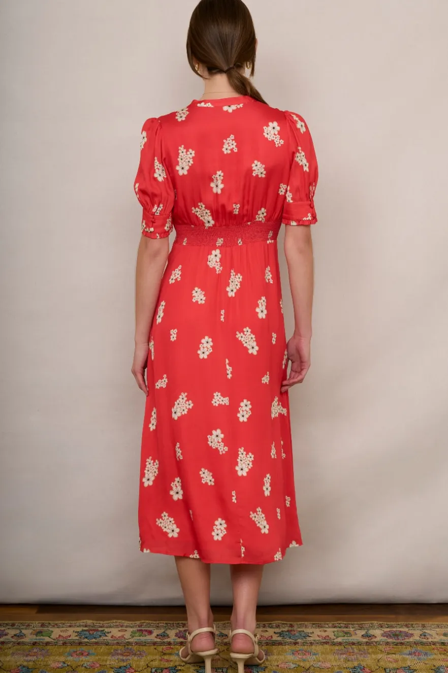 WYSE London Dresses & Jumpsuits-Paulina Floral Dress - Pink Multi