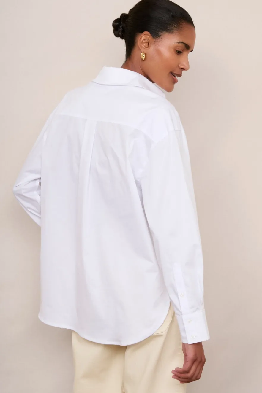 WYSE London Tops-Thomasina Shirt - White