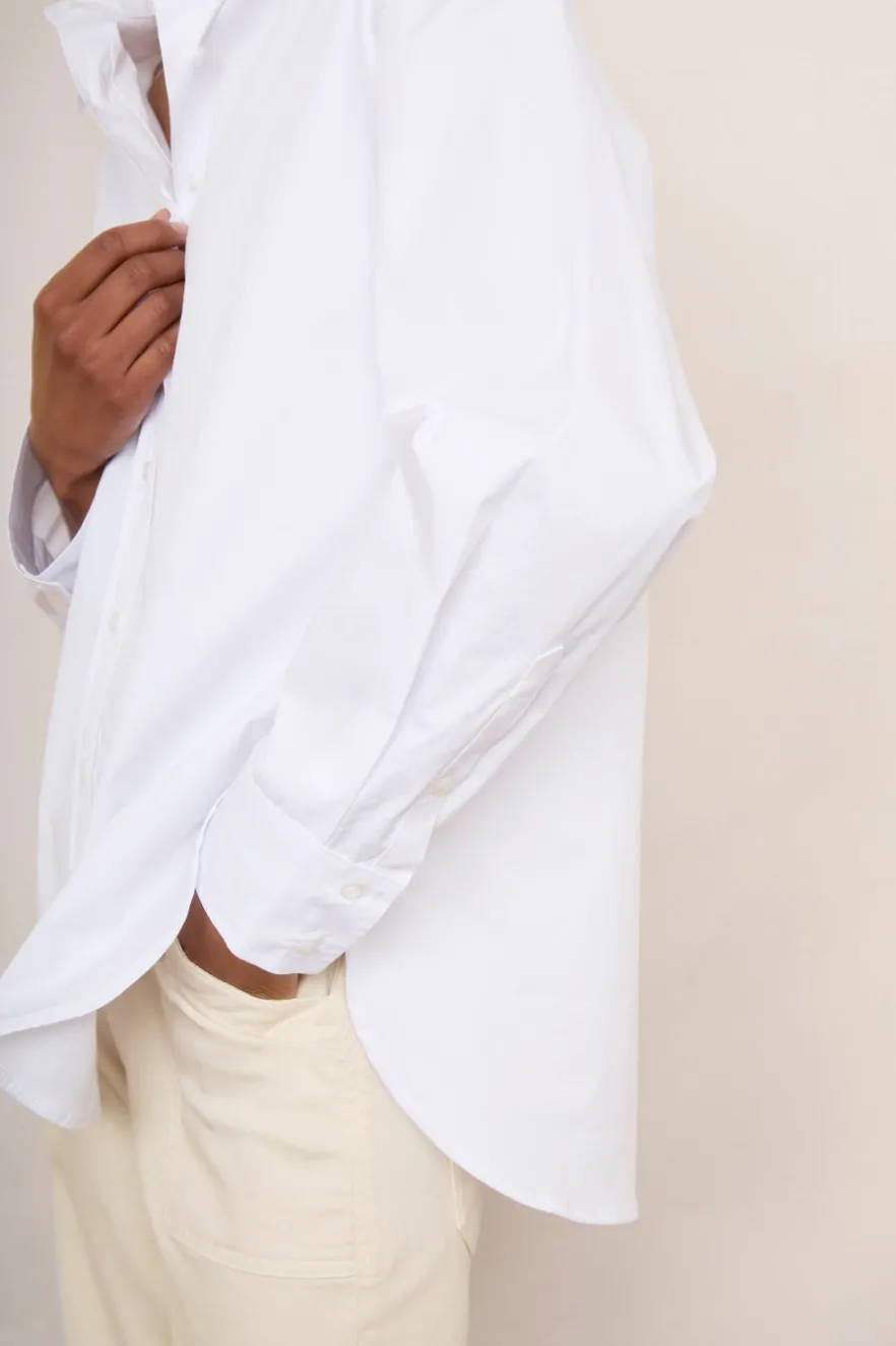 WYSE London Tops-Thomasina Shirt - White